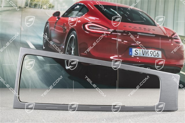 Blende / Rahmen,  Tunnelmitte / Mittelkonsole, Alu gebürstet Anthrazit GT4