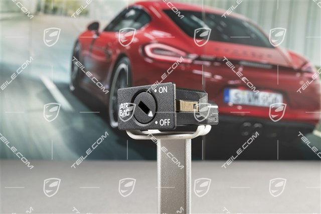 Włącznik poduszek bezpieczeństwa / Airbag, Czarna satyna