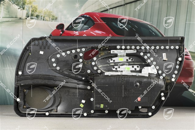 Türverkleidung mit Airbagblende, Klangpaket, Leder, Schwarz, L