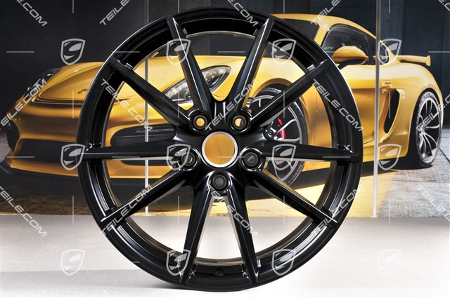 20-inch wheel rim Carrera S, 8,5J x 20 ET53 in black satin-mat