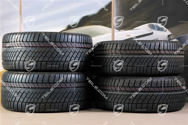 19" Panamera TURBO koła zimowe, komplet, felgi 9J x 19 ET 60 + 10J x 19 ET61 + NOWE opony zimowe Continental 255/45 R19+285/40 R19