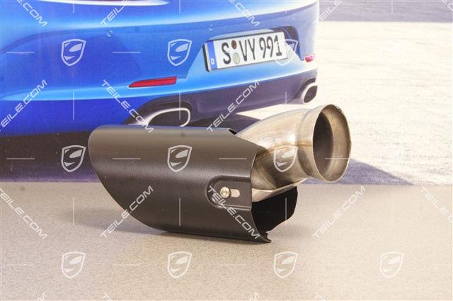 Exhaust system tail pipe, black, outer,  GTS, R