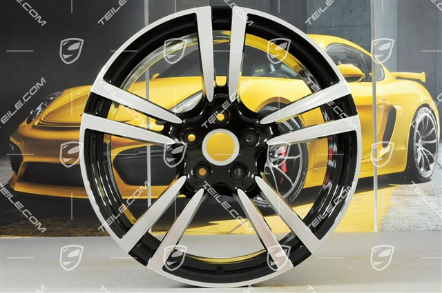 21-inch Turbo II wheel, 10J x 21 ET50, black high gloss