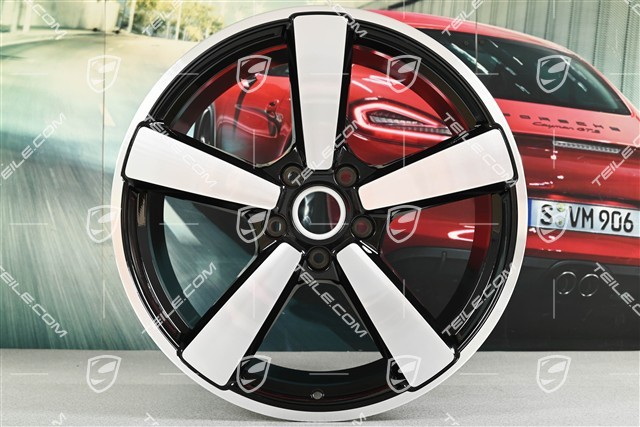 21" Carrera Classic Felge, 11,5J x 21 ET79, schwarz hochglanz