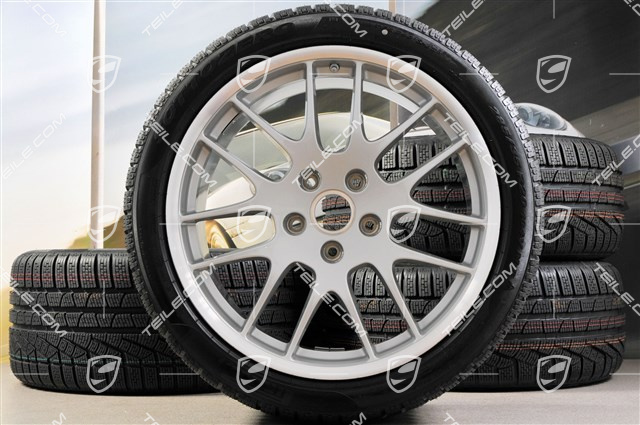 20" RS Spyder Winterräder Satz, Felgen 9,5J x 20 ET65 + 10,5J x 20 ET65 + Pirelli Winterreifen 255/40 R20 + 285/35 R20, mit RDK Sensoren