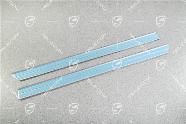 Einstiegleiste, Schriftzug "Carrera S", Einbausatz (L+R)