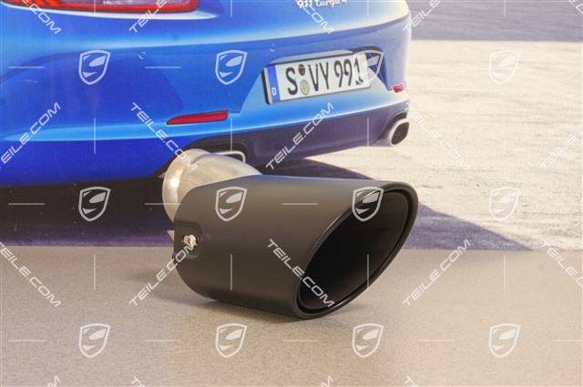 Exhaust system tail pipe, black, outer,  GTS, L