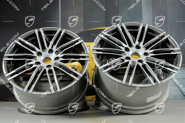 20" Komplet felg Turbo III, felgi przednie 9,5 J x 20 ET 65 + tylne 11 J x 20 ET 68