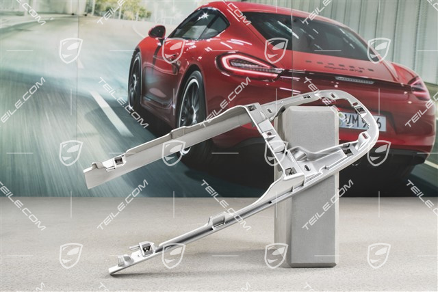 Frame Cover / Console centre, Shifter Trim / panel, Galvano silber