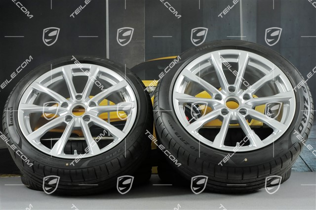 19" Boxster S Sommerräder Satz, Felgen 8J x 19 ET57 + 10J x 19 ET45 + NEUE Pirelli P Zero Sommerreifen 235/40 R19 + 265/40 R19