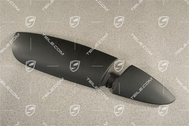 Podłokietnik, Drzwi przednie, Dolna część, czarny, L