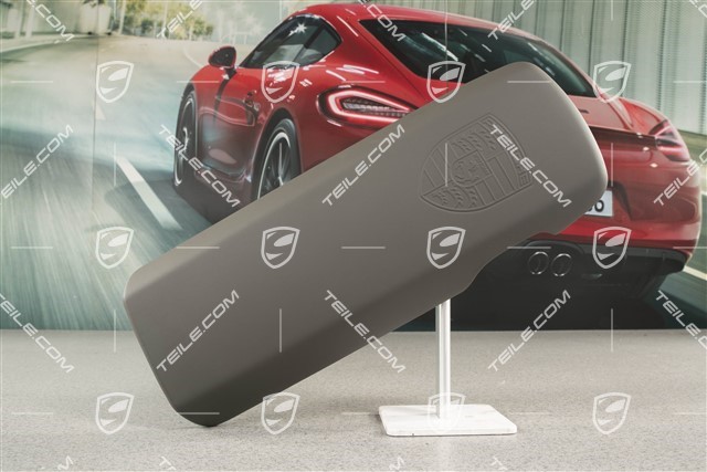 Pokrywa schowka z herbem Porsche, Agate Grey
