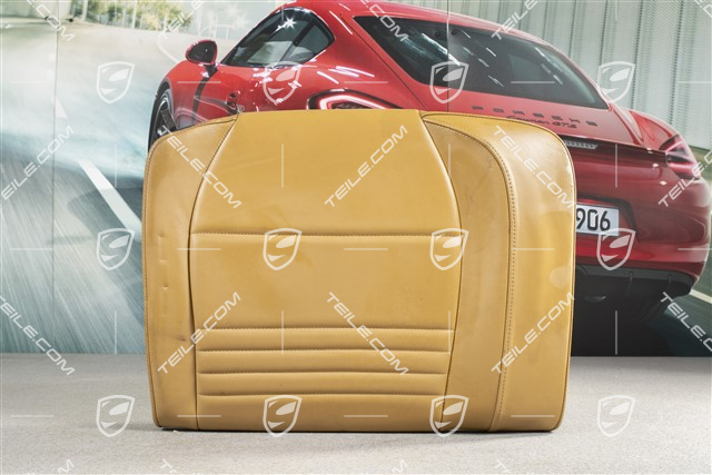 Back seat backrest, leather, savannah beige, Cabrio, R