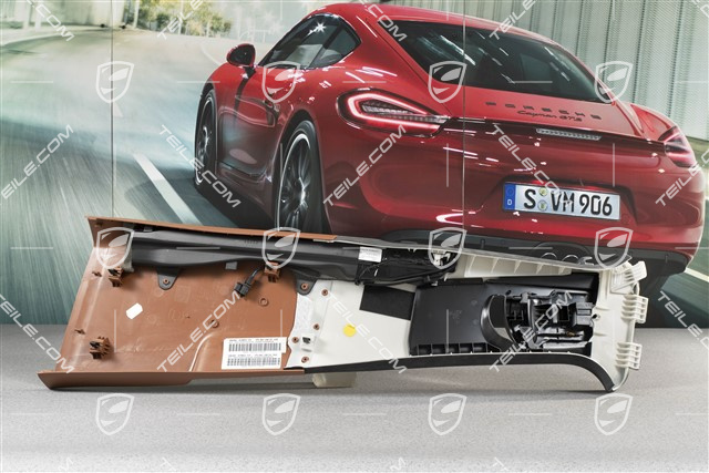 Tapicerka słupka B, 4-strefowa klimatyzacja, Alcantara, Black/Cohiba brown, R