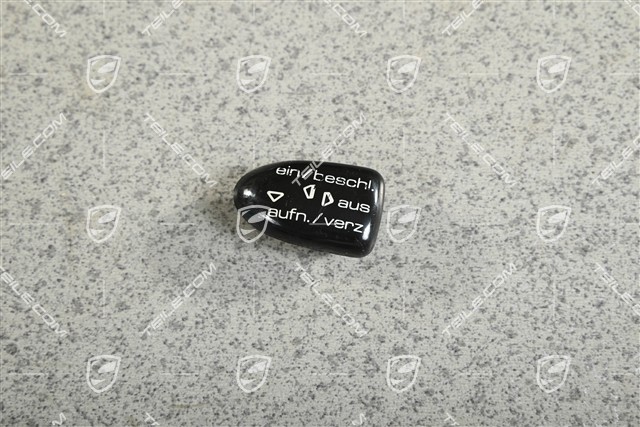 Cruise control switch / cap with symbol, Glossy black, DE