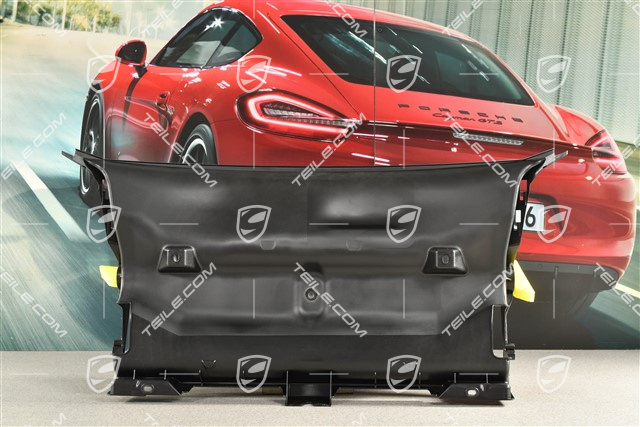 Spyder, Prowadnica powietrza przedniego zderzaka, środkowa tylna, Czarna satyna