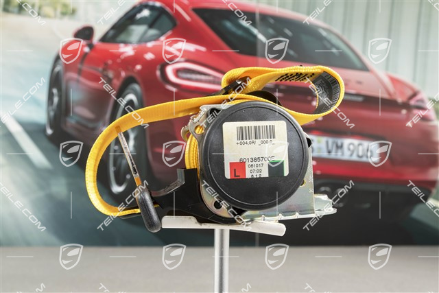 Seat belt, cabrio, rear, speed yellow, L