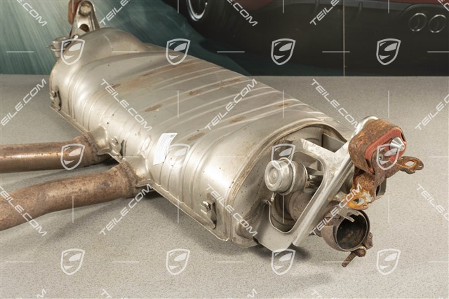 Rear silencer, Cayenne S, 4.8 V8, 380 PS, sport exaust system