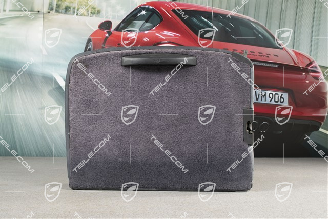 Back seat backrest, Rear, Leatherette, Metropole blue, Coupe, R