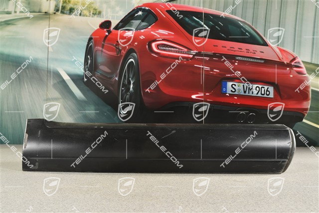 Leiste, Tür, Hinten, Aluminium-pakiet Schwarz, (mit Aerokit, mit Schwellerblende), R