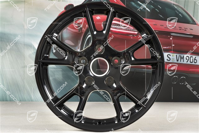 17-inch Boxster-2 wheel, 8J x 17 ET40, black high gloss