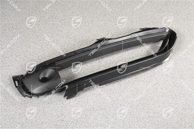 Boczna kratka wentylacyjna zderzaka przedniego, dolna, czarny mat, R