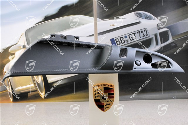 Blenda Tapicerki drzwi, Czarna Skóra, Coupe/Targa, LL/R