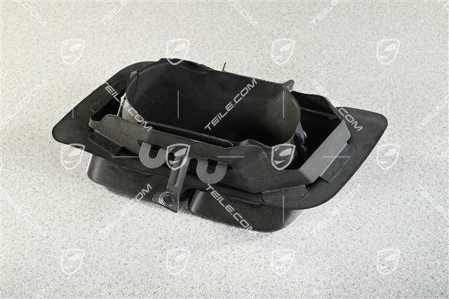 Turbo S, Exhaust system tail pipe, 4-pipe look, Black chrome, R