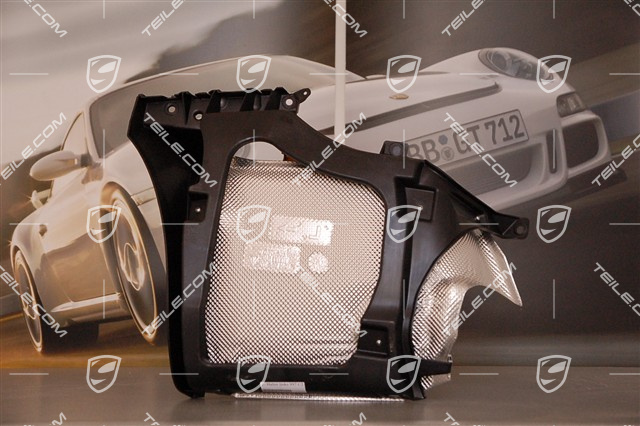 Retaining frame, incl. heat shield, C2/C2S, L