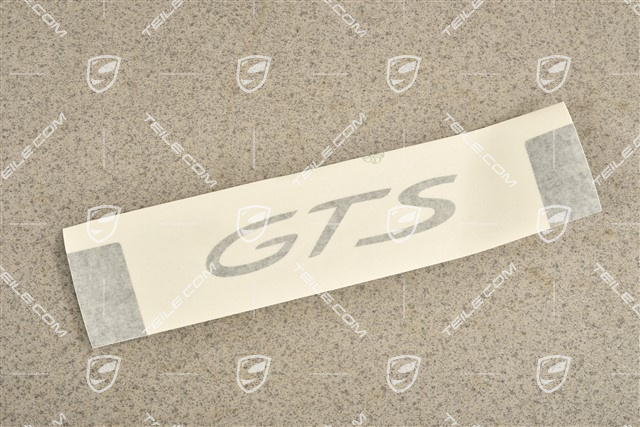 GTS FL, Dekorfolie GTS Schriftzug, Schwarzmatt, L=R
