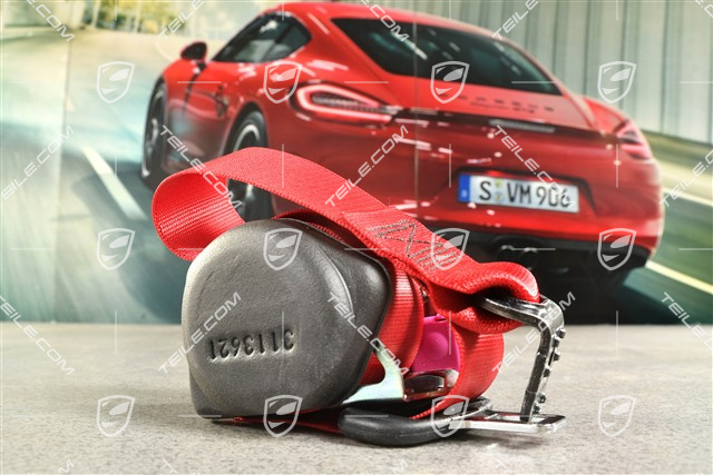 Coupe / Targa, Safety seat belt, Red, L