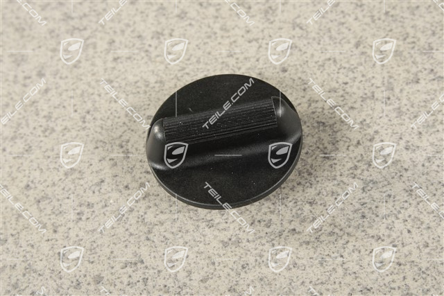 Rear spoiler control switch Knob, Satin black