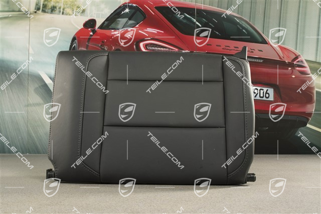 Cabrio, Notsitzrückenlehne, Leder, Schwarz, L