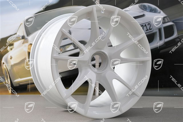 19" GT3 II RS 4.0 / GT2 RS Felgensatz, Weiß, vorne 9J x 19 ET47 + hinten 12J x 19 ET48
