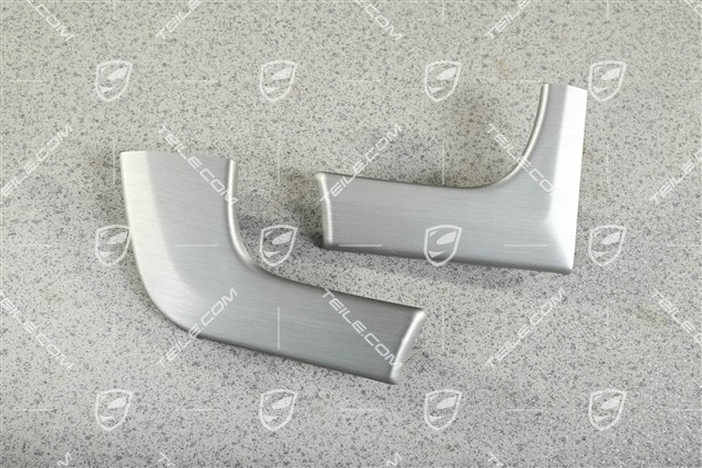Zierleisten, Set, gebürstetes Aluminium