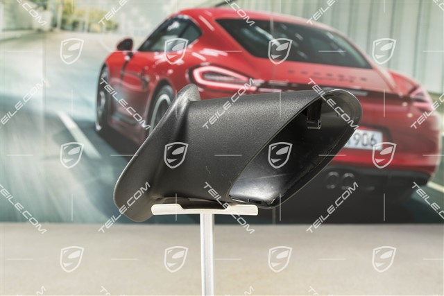 Aussenspiegel, Spiegelfuss, Abdeckkappe, Satinschwarz, L