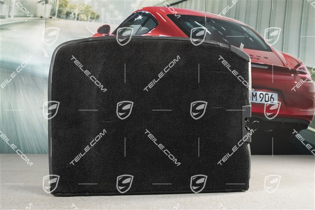 Back seat backrest, leather, black/black, Cabrio, R