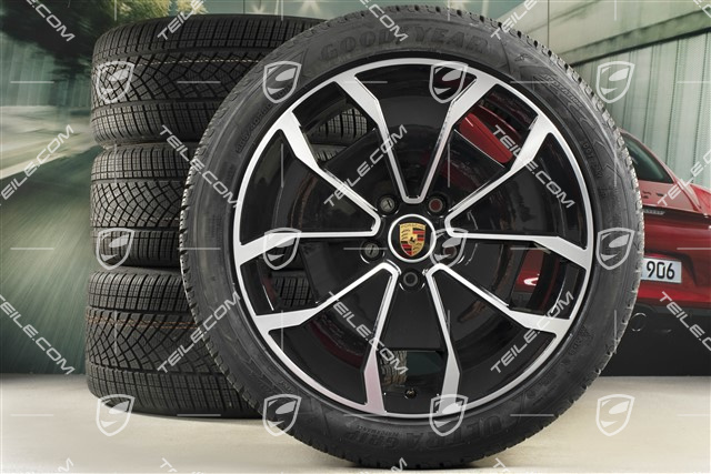 20-inch Turbo Aero Design, winter wheel set, rims 9J x 20 ET54 + 11J x 20 ET60, Goodyear winter tyres 245/45 R20 + 285/40 R20