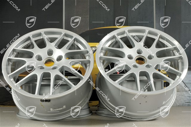 20-inch RS Spyder wheel rim set, 9,5J x 20 ET65 + 10,5J x 20 ET65, silver, for winter tires