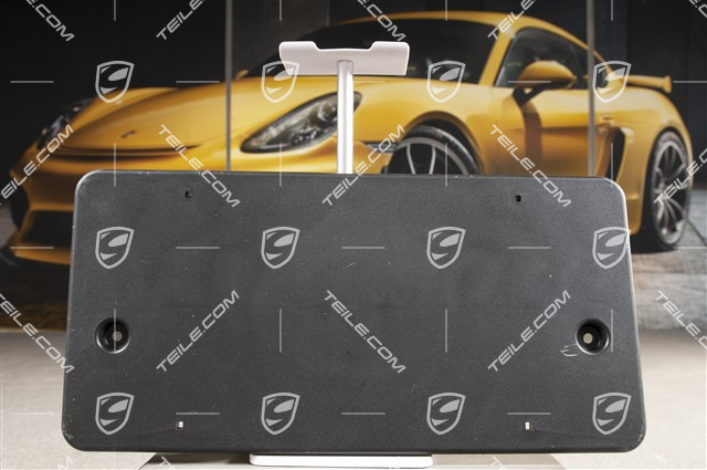 Stossfänger hinten, Kennzeichenhalter, Halter / Träger, Schwarz