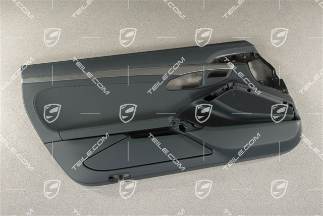 Türverkleidung, Leder, Graphitblau, L