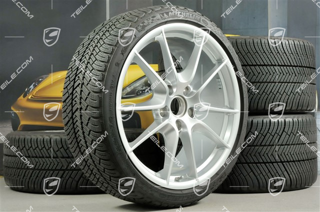 20" Komplet kół zimowych Carrera S (III) , felgi 8,5J x 20 ET51 + 11J x 20 ET52 + NOWE opony zimowe Michelin 245/35 ZR20 + 295/30 ZR20, z czujnikami ciśnienia