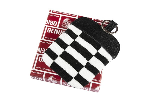 Key case / Key pouch, Pascha, black/white