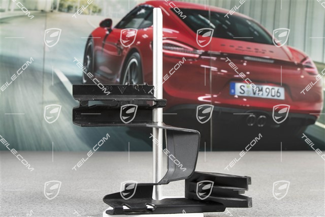 Air guide / duct, black matte, lower, R