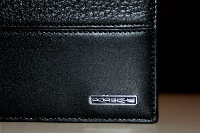 Porsche Sport Classic wallet, leather. Black
