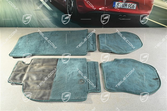 Komplet dywaników podłogowych, zielone