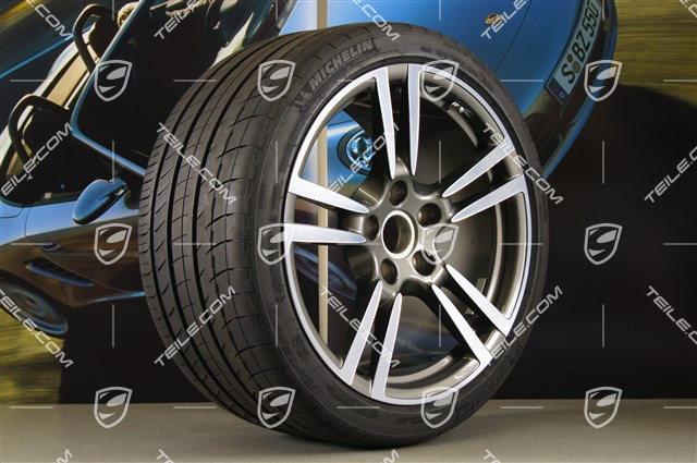19" Sommerräder Satz TURBO II, Felgen 8J x 19 ET57 + 11J x 19 ET67 + Reifen 235/35 ZR19 + 295/30 ZR19, mit RDK