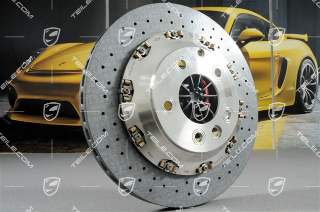 Disc brake, PCCB, yellow calliper, R