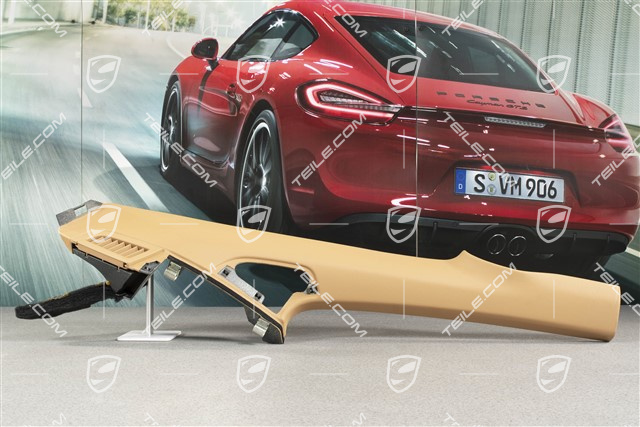 Tapicerka słupka-C, Coupe, Skóra, Sand beige, L