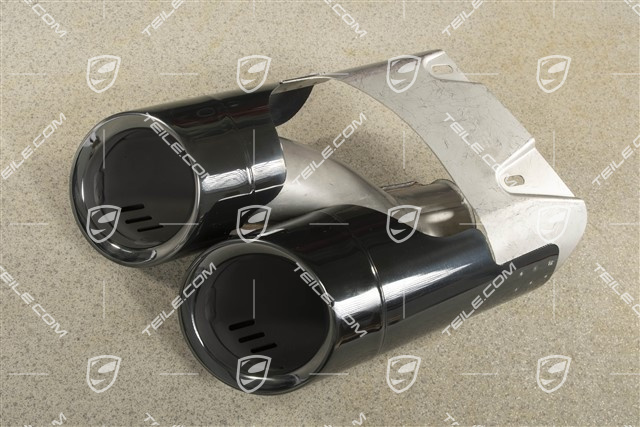 2,0L, Końcówka rury wydechowej, czarna, L